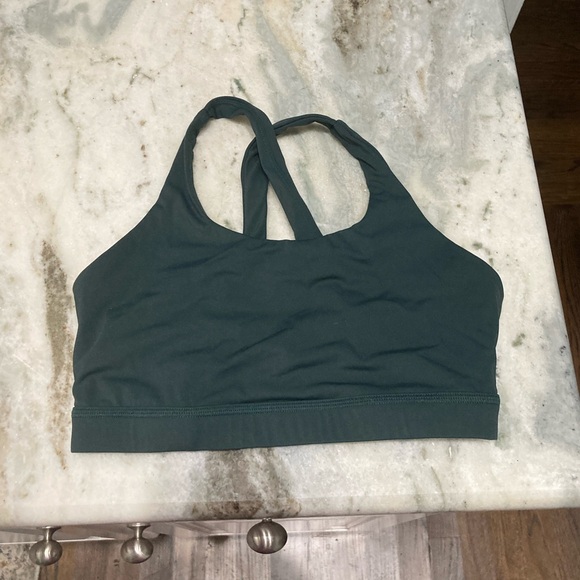 Green Criss Cross Back Sports Bra S - Picture 1 of 6